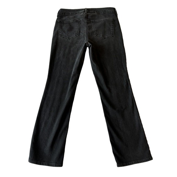 NYDJ Jeans Womens 10 Marilyn Straight Mid Rise Stretch Black Lift Tuck - Picture 3 of 12